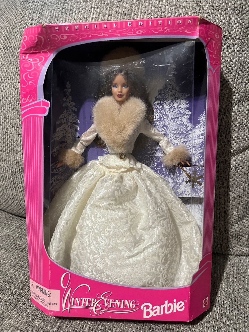 Barbie Winter Evening Special Edition Doll - Cream Gown with Tan Fur Trim